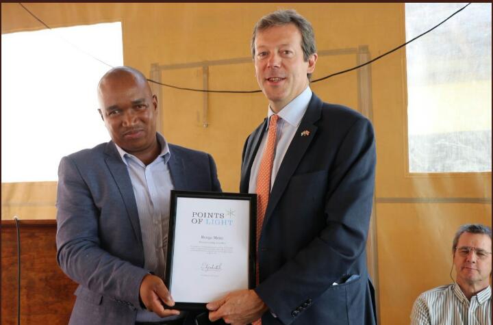 Reverend Bonga Mzini Rev Bonga Mzini Receives the Commonwealth Points of Light Award