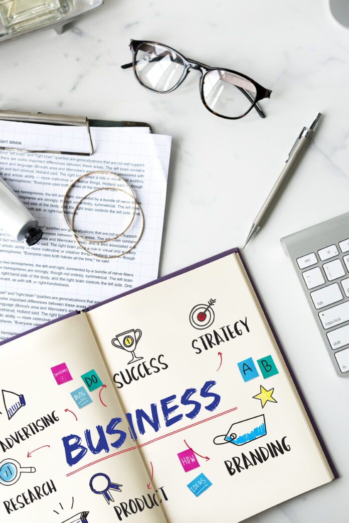 Business Goal Investment Plan Diagram Concept